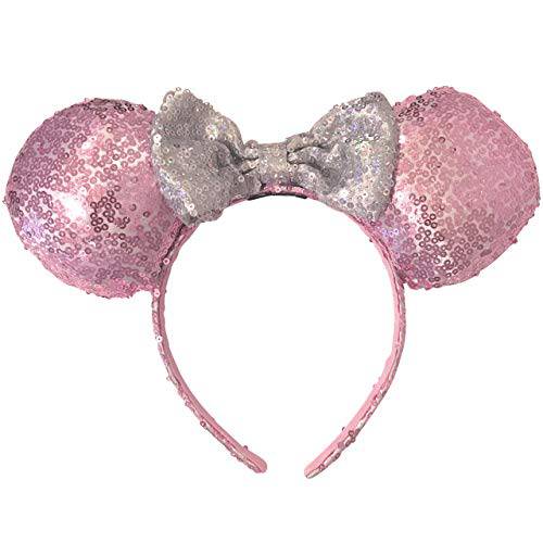 Disney - Minnie Mouse Ears - Disney Ears - Black Ears with Rainbow Unicorn Horn - Hair Accessories for Girls - Hair Headband Ears - Non Slip Headband - Disney World Accessories for Trip - Ages 3+