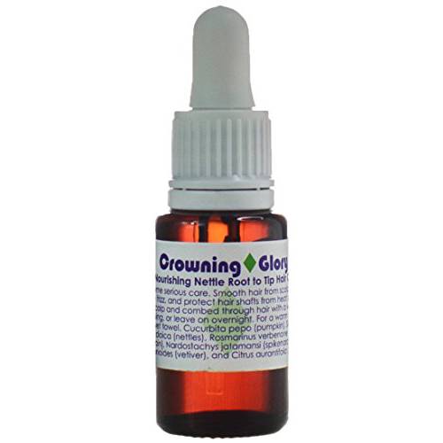 Living Libations - Organic Crowning Glory Nourishing Nettle Hair Oil | Natural, Wildcrafted, Vegan Clean Beauty (1 fl oz | 30 mL)