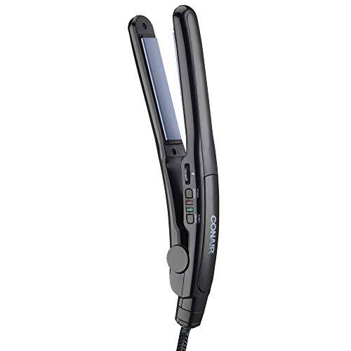 Conair Instant Heat Ceramic Flat Iron, 2 Inch, Black (packaging and plate color may vary)