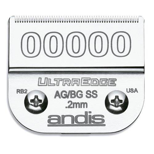 Andis – 64077, Ultra Edge Carbon-Infused Steel Detachable Clipper Blade - Chrome Finish Resists Rust with Extends Edge Life, Compatible All Andis Series - Size 1-1/2, 5/32-Inch Cut Length, Silver