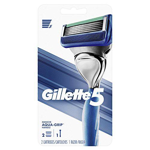 Gillette5 Mens Razor Blade Refills, 12 Count, Lubrastrip for a More Comfortable Shave