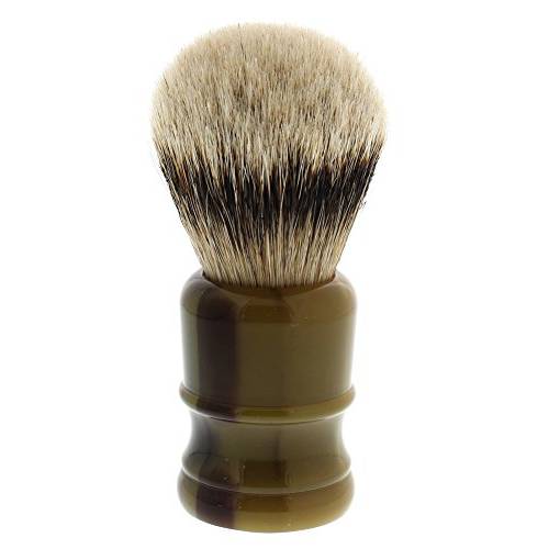 West Coast Shaving 100% Silvertip Quality Shaving Brush with Dense Knot. (Black-Lantern)