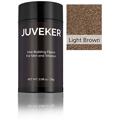 Hair Building Fibers Instantly Conceal Thinning Hair and Bald Spots for Men & Women (Large 28 Grams Bottle) - Undetectable, Washes Away, For All Hair Types, No Animal Byproducts (Light Brown)