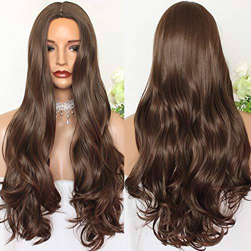 Lezaxiu Blue Lace Front Wig 24 Long Straight Hair Wigs Light Blue Wigs Heat Resistant Fiber Hair Synthetic Lace Front Wigs for Fashion Women
