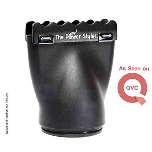 The Power Styler Blow Dryer Comb Attachment for Straight, Smooth, Shiny, and Frizz Free Volumized Hair - Attaches to Standard Hair Dryer Nozzles and Gives Professional Salon Results