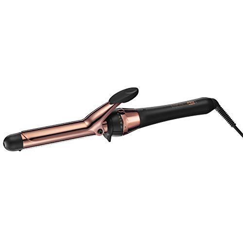 INFINITIPRO BY CONAIR Rose Gold Titanium 1-Inch Curling Iron, 1-inch barrel produces classic curls – for use on short, medium, and long hair