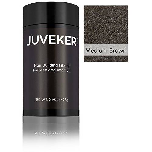 Hair Building Fibers Instantly Conceal Thinning Hair and Bald Spots for Men & Women (Large 28 Grams Bottle) - Undetectable, Washes Away, For All Hair Types, No Animal Byproducts (Medium Brown)