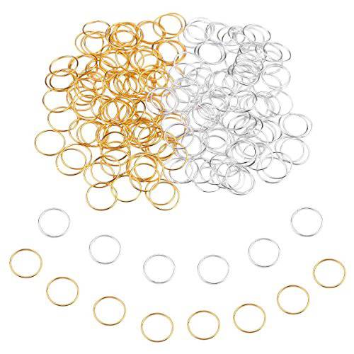 200 PCS Hair Braid Rings Accessories Clips for Women and Girls Dreadlocks Set Color Gold and Sliver