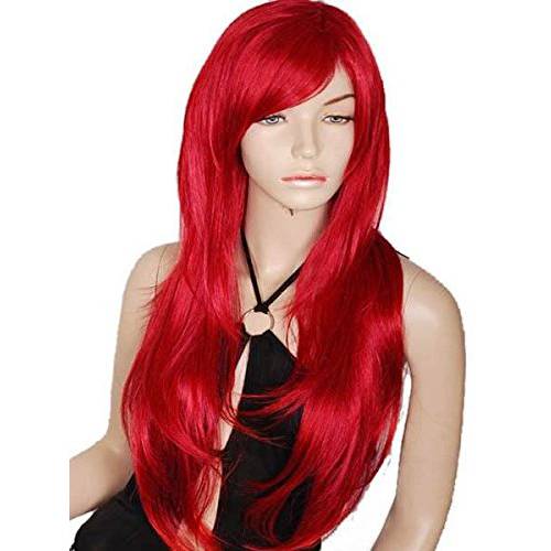 long wigs for women Dark Brown Wigs Cosplay Wig Wavy Brown Curly wigs 24 inches Long Costume girl wigs halloween wigs for women (Dark Brown)