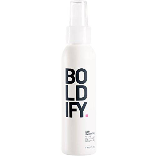 BOLDIFY Hair Thickening Spray - Get Thicker Hair in 60 Seconds - Stylist Recommended Hair Thickening Products for Women and Men - Hair Volumizer + Texturizing Spray for Hair Volume and Root Lift -4 oz