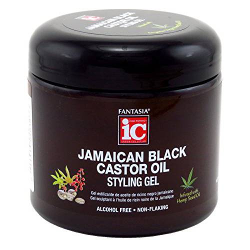 Fantasia Jamaican Black Castor Oil Styling Gel, 16 Ounce Jar