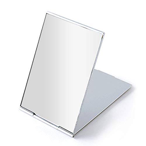 MIRRORNOVA Mirrornova Folding Mirror, Compact Ultra-Slim Small Portable Travel Size Makeup Mirror (Aluminum Shell, 3.3inch)