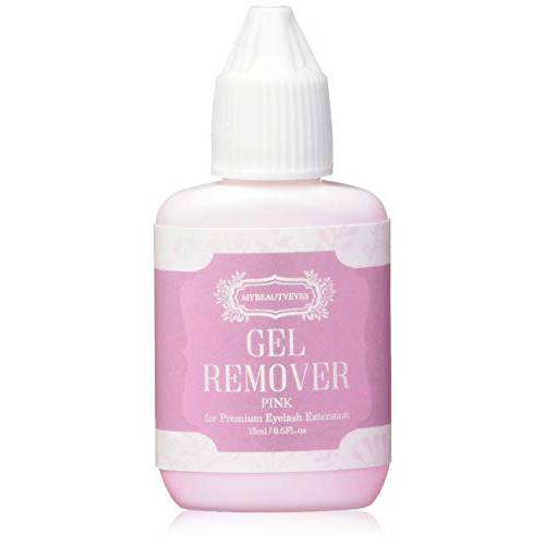 Gel Remover for Eyelash Extension/Quickly and Easily Removes Eyelash Extension Adhesive/Fast Dissolution Time / 15ml (Pink)