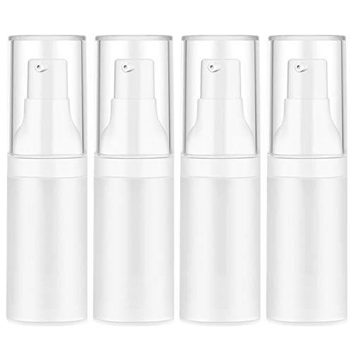 Airless Pump Bottle 4pcs 20ml Travel Empty Cosmetic Dispenser Bottles Carry Matte Lotion Bottle