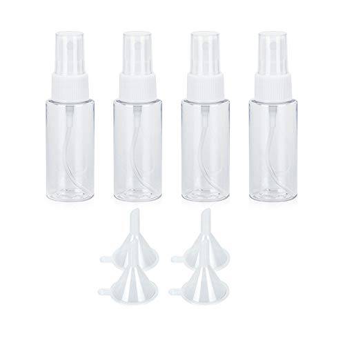 Spray Bottle, Cosmetic Spray Bottle, Fine Mist Spray Bottle, Spray Pump Bottles, Travel Bottle Set (2oz 60ml, 4 Pack)