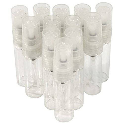 esowemsn 5ml Mini Amazing Glass Refillable Empty Perfume Tube Atomizer Pump Bottles Bottle Spray Sprayer for Travel or Gifts (12)