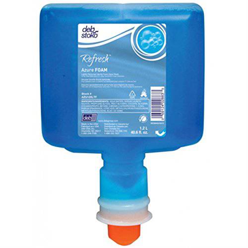 Deb Group 1.2 Liter Refill Blue Refresh Azure Pleasant Scented Foam Soap (3)