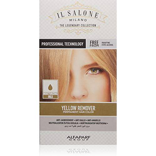Il Salone Milano The Legendary Collection Professional Permanent Hair Color Kit - Yellow Remover - Reduce Brassiness - Paraffin Free, Ethyl Alcohol Free - Moisturizing Oils - Banish Brassy Hair
