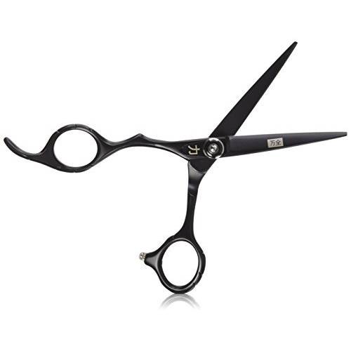 ShearsDirect Stainless Steel Titanium True Left-Handed Shear, Black, 5.5 Inch, 4 Ounce