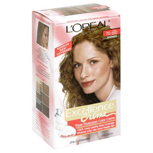 L’Oreal Excellence 7G Dark Gold Blonde Hair Color, 1 ct
