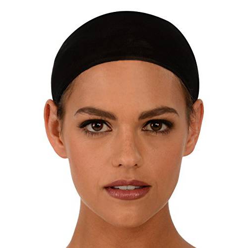 Kangaroo Fashion Costume Wig Cap, Color Choice (Package of 2) Black