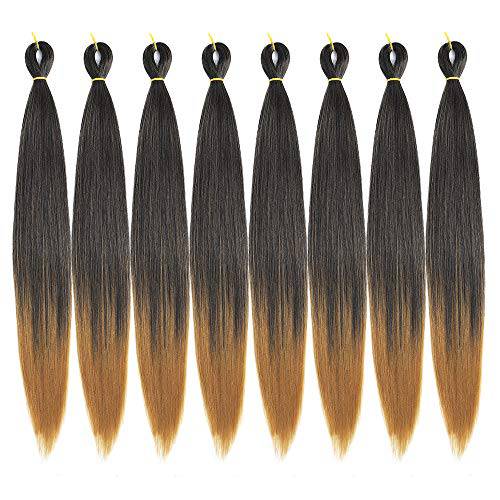 Ombre Braiding Hair Kanekalon Synthetic Braiding Hair Extensions 5pcs/lot 24inch Jumbo Braiding Hair (Black-Dark blue-Light blue)