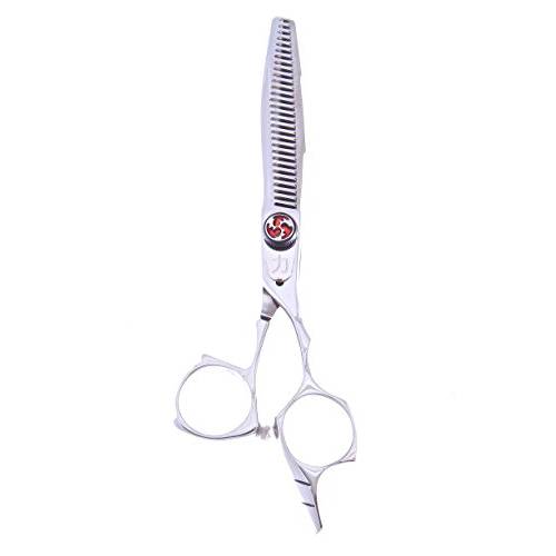 Shears Direct 5.5 Inch 30 Tooth Thinning Shear Offset Handle Made of Japanese 440 C Stainless, 8 Ounce