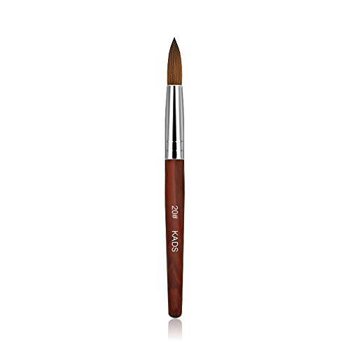 KADS Kolinsky Sable Acrylic Nail Art Brush Red Wood Pen Nail Brush for Nail Art Manicure Tool -20