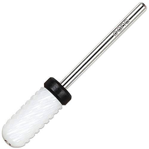 Pana (Grit: XC Extra Coarse) Professional USA Ceramic White Smooth Top Small Barrel Bit Nail Drill 3/32 Shank Size