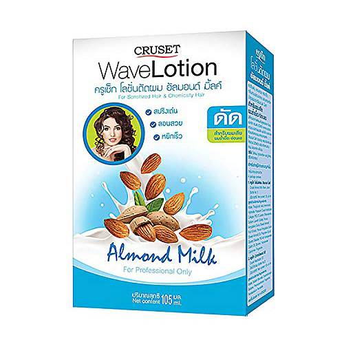 10 BOX OF CRUSET WAVE LOTION for Color Permed Tinted Hair ALMOND MILK, Salon Styles Professional Perm Natural Curls & Curly Permed Beautiful Texture Curling Wavy Hair Permanent, Volumizing Hair