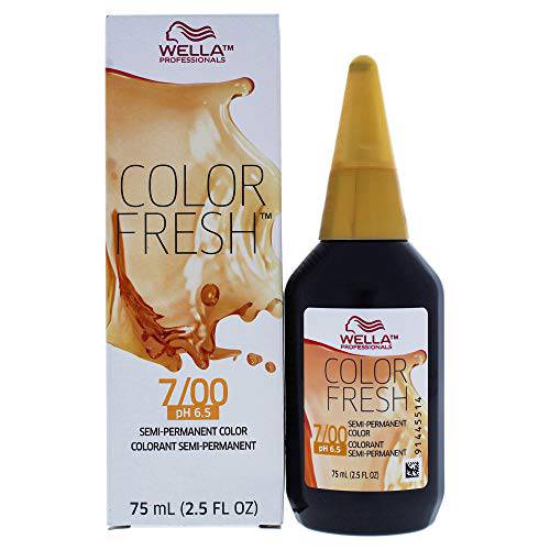 Wella Color Fresh Semi-permanent Color - 7 00 Medium Blonde-natural Intense By for Unisex - 2.5 Ounce Hair Color, 2.5 Ounce