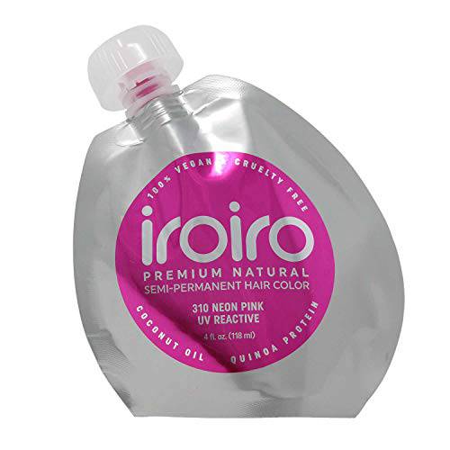 IROIRO Premium Natural Semi-Permanent Hair Color 310 Neon Pink (8oz)