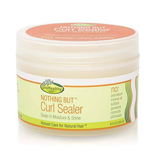 NOTHING BUT Curl Sealer - Gentle Non-Irritating Sulfate-Free Sealer Moisturizes and Adds Shine for All Types of Curly, Healthy, Natural Hair 8.8oz Single