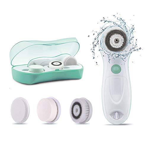 Spin Facial Cleansing Brush By TOUCHBeauty 360° Rotating Facial Brush For Cleaning And Exfoliating with 3 Skin Care Spin Brushes 3 In 1 Upgraded Cleanser Kit TB-0759A