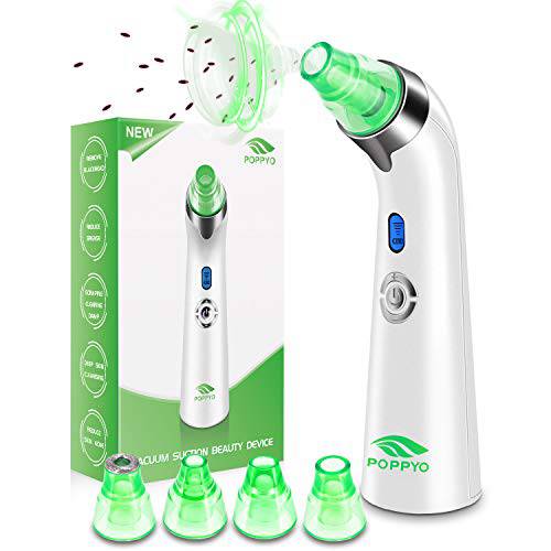 Blackhead Remover Pore Vacuum - Electric Blackhead Vacuum Cleaner Blackhead Extractor Tool Device Comedo Removal Suction Beauty Device for Women(Green)