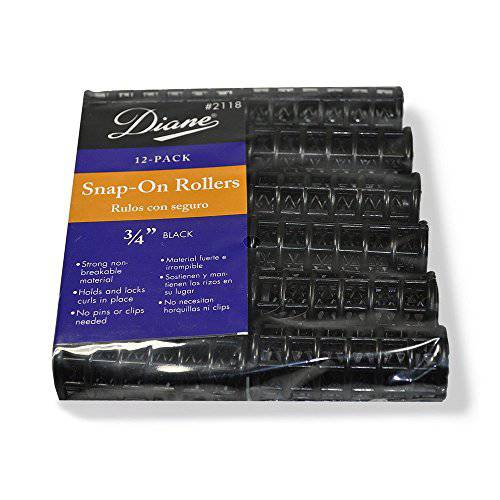Diane Snap-on Rollers * 3/4 Inch * 12 Rollers Per Bag