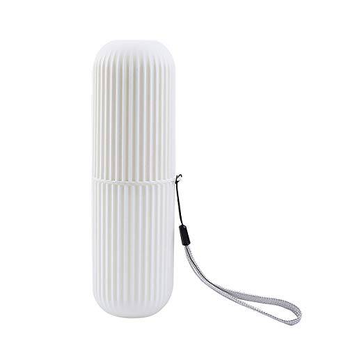 1Pcs Travel Toothbrush Holder, Multifunction Wash Cup for Business Trips, Portable Lightweight Toothbrush Holder Cup, 4 Colors Available. (White)