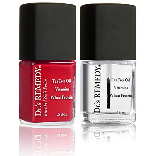Dr.’s Remedy Enriched Nail Polish - Clarity Coral With Base Coat