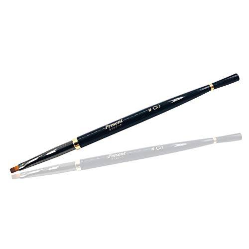 Present by BNP 1 Pc Black Nail Art Tool Brush Polish Acrylic Gel UV Design Adhesive Liner Pen for Manicure Beauty Nail Acrylic Nails (C12)