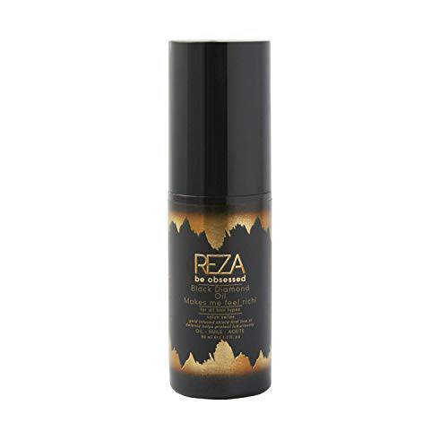 Reza Black Diamond Oil: Luxury Hair Oil, Protects & Nourishes, Adds Shine, Sulfate Free, Paraben Free, Safe, Tames Frizz, Repairs Damage, for Women & Men & All Hair Types, 1.7 Fl. Oz.