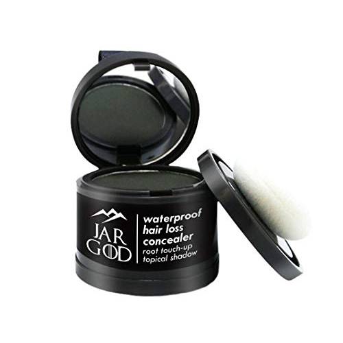 JARGOD Hairline Powder Hair Topical Shadow Root Concealer Root Touch Up to Cover Up Roots and Grays (Black)