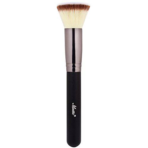 Matto Powder Contour Makeup Brush - Mineral Foundation Highlight Blush Kabuki Brush Blending Contouring Buffing Make Up Brush for Face Cheekbones Forehead Jawline 1 Piece
