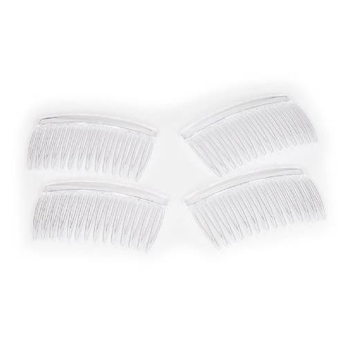 Crystal Clear Multipurpose Hair Combs - Set of Four (4)
