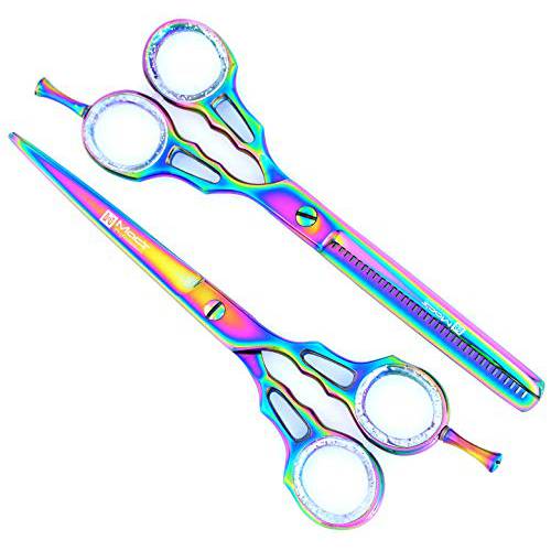 Professional Titanium Barber Razors Edge Hair Cutting Scissors - shears - 100% Stainless Steel 6.5-15054BS (Barber Shear)