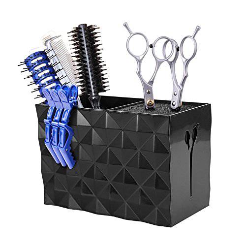 Noverlife Barber Scissors Holder, Hair Scissors Large Storage Box, Hairdressing Combs Clips Scissors Hair Desktop Organizer Box