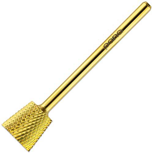 Pana 3/32 4 Week Backfill Nail Carbide Bit - For Electric Dremel Drill Machine (Fine, Gold (Inverted Backfill))
