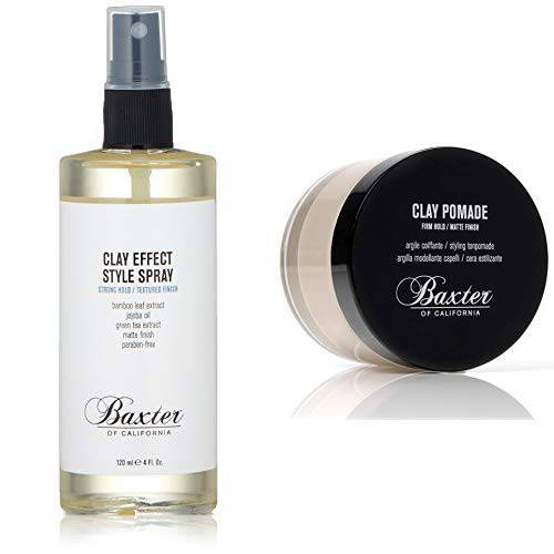 Baxter of California Clay Effect Style Spray & Clay Pomade Kit