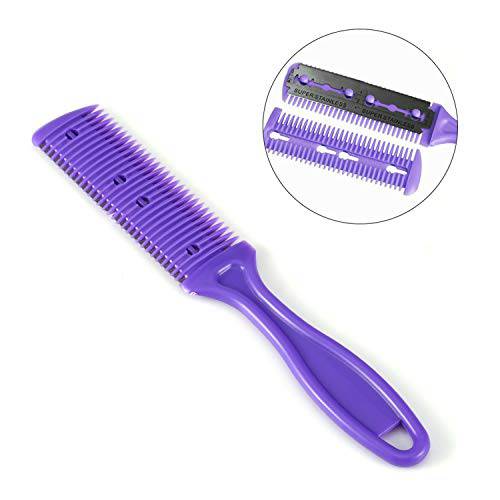 Hair Cutter Comb Dual Side Haircut Scissor Hair Cutting Trimming Comb with Stainless Steel Blade Hair Grooming Shaper Tool for Long or Short Hair (1)