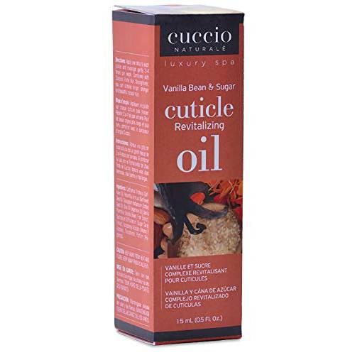 Cuccio Naturale Revitalizing Cuticle Oil - Hydrating Oil For Repaired Cuticles Overnight - Remedy For Damaged Skin And Thin Nails - Paraben And Cruelty-Free Formula - Vanilla Bean And Sugar - 0.5 Oz
