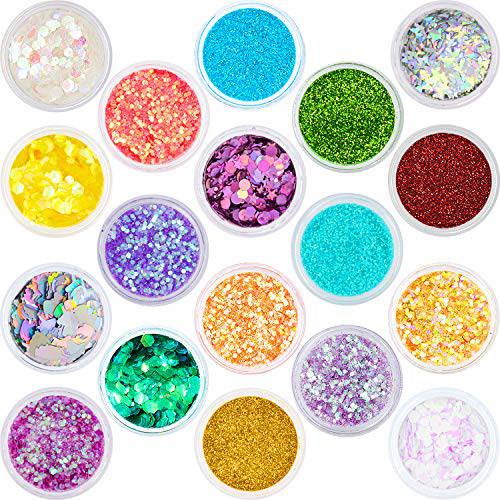 Glitter Wenida 18 Styles 130g Holographic Mermaid Butterfly Unicorn Cosmetic Festival Makeup Chunky Powder for Body Nail Hair Eye Face